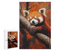 Puzzle 1000 PCS pour Adultes Dreaming Red Panda Puzzles pour Adultes - Jouets À Monter Soi-même, Amusants Et Humoristiques pour Un Anniversaire Ou Noël 1000 PCS