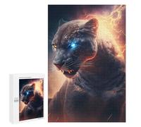Puzzle 1000 PCS pour Adultes Electric Leopard Mystic Power Unleashed Puzzle pour Adultes, Jouet, Décoration Murale, Cadeau Anti-Stress 1000 PCS
