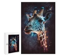 Puzzle 1000 PCS pour Adultes Giraffe in Space-17 Puzzle Casse-tête Jeu De Réflexion Difficile Offrez-Le en Cadeau À Toute La Famille 1000 PCS