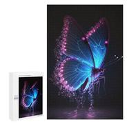Puzzle 1000 PCS pour Adultes Glowing Neon Butterfly Puzzles pour Adultes - Jouets À Monter Soi-même, Amusants Et Humoristiques pour Un Anniversaire Ou Noël 1000 PCS