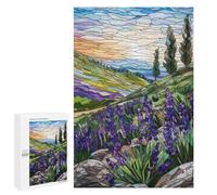 Puzzle 1000 PCS pour Adultes Lavender Fields at Dawn Puzzles pour Adultes - Jouets À Monter Soi-même, Amusants Et Humoristiques pour Un Anniversaire Ou Noël 1000 PCS