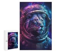 Puzzle 1000 PCS pour Adultes Lion Astronaut in Space -8 Puzzle Casse-tête Jeu De Réflexion Difficile Offrez-Le en Cadeau À Toute La Famille 1000 PCS
