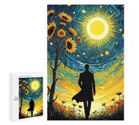 Puzzle 1000 PCS pour Adultes Man Walking Towards Sun Puzzles pour Adultes - Jouets À Monter Soi-même, Amusants Et Humoristiques pour Un Anniversaire Ou Noël 1000 PCS