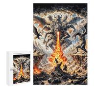 Puzzle 1000 PCS pour Adultes Multi-Headed Dragon Battle Puzzles pour Adultes - Jouets À Monter Soi-même, Amusants Et Humoristiques pour Un Anniversaire Ou Noël 1000 PCS