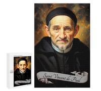 Puzzle 1000 PCS pour Adultes Saint Vincent De Paul Portrait Puzzles pour Adultes - Jouets À Monter Soi-même, Amusants Et Humoristiques pour Un Anniversaire Ou Noël 1000 PCS