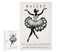 Puzzle 1000 PCS pour Adultes School of Ballet Poster Puzzle Casse-tête Jeu De Réflexion Difficile Offrez-Le en Cadeau À Toute La Famille 1000 PCS