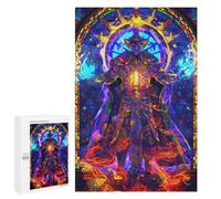 Puzzle 1000 PCS pour Adultes Stained Glass Mage Puzzle pour Adultes, Jouet, Décoration Murale, Cadeau Anti-Stress 1000 PCS