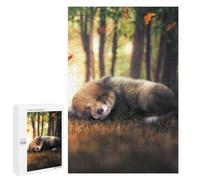 Puzzle 1000 PCS pour Adultes The Sleeping Fox Cub Puzzle pour Adultes Jeux Relaxants Découpe De Précision Idéal comme Cadeau pour Toute La Famille 1000 PCS