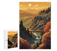 Puzzle 1000 PCS Pour Les Adolescents Automne Forest Sérénité Puzzle Pour Adultes Jeu De Pensée Analyse Et Logique 1000 PCS