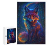 Puzzle 1000 PCS Rainbow Fox in Enchanted Forest Puzzles pour Adultes Jouets Anti-Stress Vacances À La Maison Tuer Le Temps Faire Travailler Le Cerveau 1000 PCS