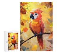 Puzzle 1000 PCS Scarlet Macaw in Autumn Puzzles pour Adultes, Jouet, Décoration Murale, Motif À Assembler, Idéal comme Cadeau pour Toute La Famille 1000 PCS
