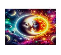 Puzzle 1000 Pcs Soleil Lune Espace Passe-Temps Créatif Adulte