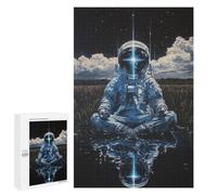 Puzzle 1000 PCS Space Astronaut Meditation Scene Puzzle pour Adolescents Améliorez Votre Mémoire Entraînez Votre Cerveau Et Vos Mains Jouets Addictifs pour Cultiver La Patience 1000 PCS