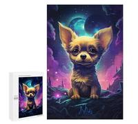 Puzzle 1000 PCS Space Pup Cute Dog in Galaxy Art Puzzles pour Adolescents - Anti-Stress - Défi Éducatif - Idée Cadeau Et Anniversaire Unique 1000 PCS