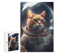 Puzzle 1000 PCS Spacesuit Astronaut Cat Puzzles pour Adultes, Jouet, Décoration Murale, Motif À Assembler, Idéal comme Cadeau pour Toute La Famille 1000 PCS