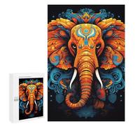 Puzzle 1000 PCS The Power of The Elephant Puzzles pour Adultes, Jouet, Décoration Murale, Difficile, Difficile, Cadeaux Uniques pour Anniversaire Et Noël 1000 PCS