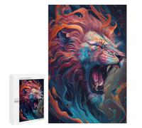 Puzzle 1000 PCS The Roaring Lion Puzzles pour Adultes, Jouet, Décoration Murale, Motif À Assembler, Idéal comme Cadeau pour Toute La Famille 1000 PCS