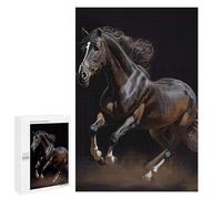 Puzzle 1000 PCS Trakehner Horse Oil Paint Puzzles pour Adultes, Jouet, Décoration Murale, Difficile, Difficile, Cadeaux Uniques pour Anniversaire Et Noël 1000 PCS