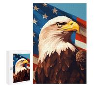 Puzzle 1000 PCS USA Retro Eagle Pixel Art Puzzles pour Adultes, Jouet, Décoration Murale, Motif À Assembler, Idéal comme Cadeau pour Toute La Famille 1000 PCS