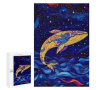 Puzzle 1000 PCS Whale in The Night Sky Puzzles pour Adultes, Jouet, Décoration Murale, Difficile, Difficile, Cadeaux Uniques pour Anniversaire Et Noël 1000 PCS