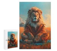 Puzzle 1000 PCS Zen Lion Meditation Puzzles pour Adultes, Jouet, Décoration Murale, Motif À Assembler, Idéal comme Cadeau pour Toute La Famille 1000 PCS