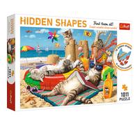 Puzzle 1000 Pièce Chats sur Leur Vacances Trouve The Caché Formes Jeu