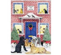 Galison – Puzzle Mudpuppy 735356882 Christmas Cottage – 1000 pièces – boîte carrée