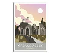 Puzzle 1000 pièces, Abbaye de Creek, Norfolk, Puzzle Classique 3D à Monter soi-même, Jouet en Papier, Cadeau Unique, Patrimoine culturel, 38 x 26 cm