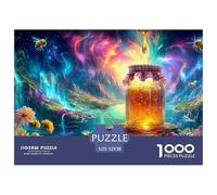 Puzzle 1000 Pièces Abeille Jeu Impossible Défi Jouets pour La Décoration De La Maison Cadeau De Puzzle Parfait pour Les Soirées De Jeu Puzzle Familial 52x38cm/1000pcs