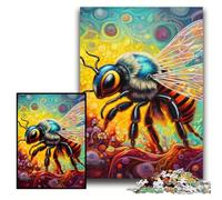 Puzzle 1000 pièces Abeille Puzzles Difficiles pour Adultes 26x38cm Parfait pour Les Cadeaux d'anniversaire, de Noël et d'halloween
