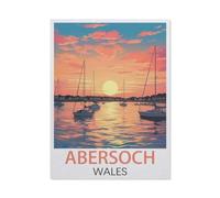 Puzzle 1000 Pièces，Abersoch, Pays de Galles，3D Adultes Bois Jouets Éducatifs Meilleur Cadeau d'anniversaire Garçons Filles（75x50cm）-T34