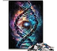 Puzzle 1000 pièces ADN Humain dans l'espace Puzzles en Carton pour Adultes Taille 26x38cm Idée Cadeau d'anniversaire, Jeu de réflexion Stimulant