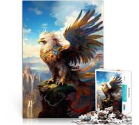 Puzzle 1000 pièces Adulte Ancienne bête Mythique Fabriqué en Carton pour Les 14 Ans et Plus Course de Vitesse à la Main Cadeaux d'anniversaire de Noël。Taille：26x38cm/10.24x14.96pouce