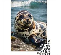 Puzzle 1000 Pièces Adulte avec Seals Close Up, 38x26cm/1000pcs