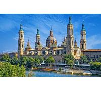Puzzle 1000 Pieces Adulte Basilique Notre-Dame du Pilier, Saragosse (Espagne) 52x38cm