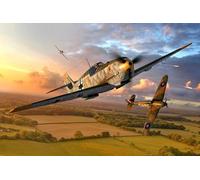 Puzzle 1000 Pieces Adulte Chasseurs-Ouragans Et Bombardiers Au-Dessus des Prairies De La Seconde Guerre Mondiale 70x50cm