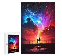 Puzzle 1000 pièces adulte Couple Universe Landscape jouet puzzle adulte décoration murale analyse et logique difficile à résoudre 1000 pièces
