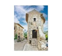 Puzzle 1000 Pièces Adulte en Bois，Saint Paul de Vence, Le Sud-Est de la France avec Ses Plus Beaux Villages，Premium Puzzle dès 14 Ans（75x50cm）-Y84