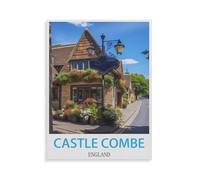 Puzzle 1000 Pièces Adulte en Papier，Castle Combe, Angleterre，Premium Puzzle dès 14 Ans（38x26cm）-HY78