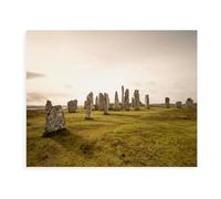 Puzzle 1000 Pièces Adulte en Papier，Menhirs de Callanish (île de Lewis, Écosse)，Premium Puzzle dès 14 Ans（50x70cm）-BB56