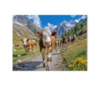 Puzzle 1000 Pièces Adulte Enfant Adultes en Bois Puzzles，Ici, on Pratique déjà l'alpabtrieb，Cadeau Déco À La Maison Moderne Festival Bricolage Cadeau Jeu Intellectuel（75x50cm）-Y80