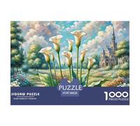 Puzzle 1000 Pièces Adulte Enfant Adultes Puzzles-Calla Lily-Art DIY Jeu Occasionnel Jouets Cadeau Intéressants Ami De La Famille Approprié 38x26cm/1000pcs
