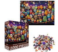 Puzzle 1000 Pièces Adulte, Hibou Adulte Puzzle Classique Cadeau, Jouets de Jeu Difficile, Puzzle Impossible décoration, pour Famille Adultes et Enfants à partir de 14 Ans
