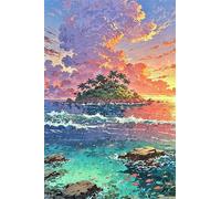 Puzzle 1000 Pieces Adulte Îles Paysage Océan 75 x 50 cm Puzzles Adultes 1000 Pièces Puzzle Impossible Jeu Éducatif Jeu D'adresse pour Toute la Famille