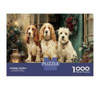 Puzzle 1000 Pieces Adulte Le Chien Heureux - Fusionne l'amour des Animaux Et Le Style du Puzzle Chien Et Puzzle Stitch 1000 Pieces 70x50cm/1000pcs