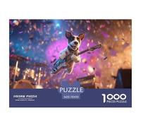 Puzzle 1000 Pieces Adulte Le Chien Heureux - Fusionne l'amour des Animaux Et Le Style du Puzzle Chien Et Puzzle Stitch 1000 Pieces 70x50cm/1000pcs