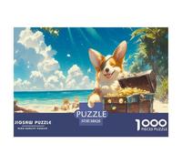 Puzzle 1000 Pieces Adulte Le Chien Heureux - Fusionne l'amour des Animaux Et Le Style du Puzzle Chien Et Puzzle Stitch 1000 Pieces 38x26cm/1000pcs
