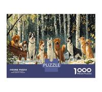 Puzzle 1000 Pieces Adulte Le Chien Heureux - Fusionne l'amour des Animaux Et Le Style du Puzzle Chien Et Puzzle Stitch 1000 Pieces 52x38cm/1000pcs