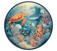 Puzzle 1000 Pièces Adulte Monde Marin - Plongez Dans Une Aventure Sous-marine Captivante Avec Ce Puzzle 1000 Pièces. Design Vibrant Avec Poissons, Coraux Et Baleines. Idéal Pour Les Passionnés De Natu