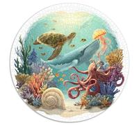 Puzzle 1000 Pièces Adulte Monde Marin - Plongez Dans Une Aventure Sous-marine Captivante Avec Ce Puzzle 1000 Pièces. Design Vibrant Avec Poissons, Coraux Et Baleines. Idéal Pour Les Passionnés De Natu